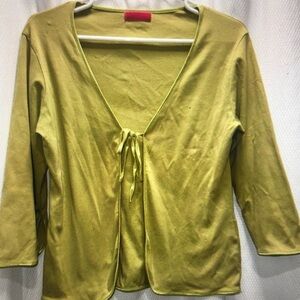 Women's Yellow Cardigan Sweater